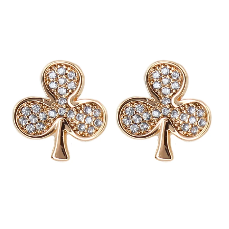 گوشواره میخی زنانه ژوپینگ مدل برگ کد AAC1402