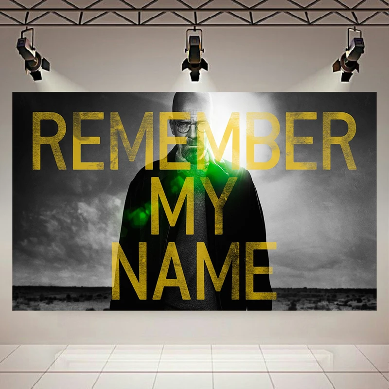 تابلو شاسی طرح سریال بریکینگ بد مدل Remember me name کد AR629
