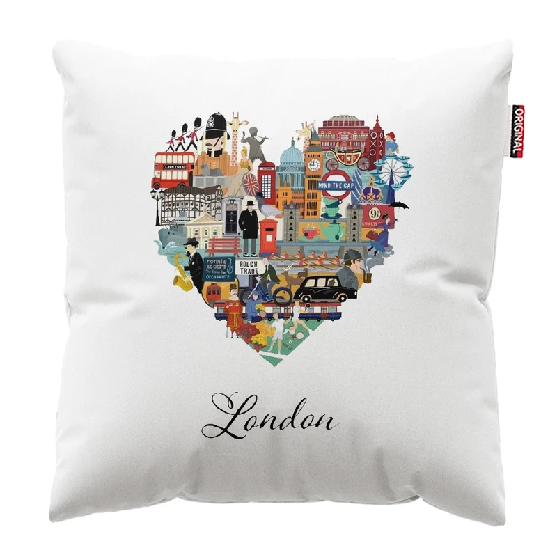 کوسن پاد آفرین طرح لندن کد 1404 سایز 30*30 سانتی متر