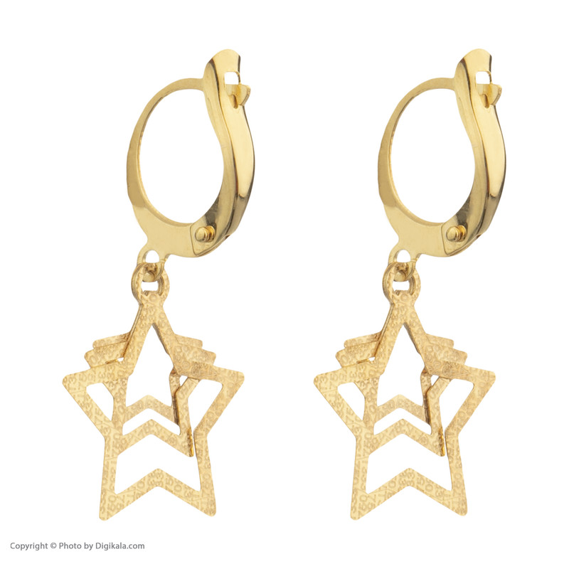 گوشواره طلا 18 عیار زنانه مایا ماهک مدل ME0989