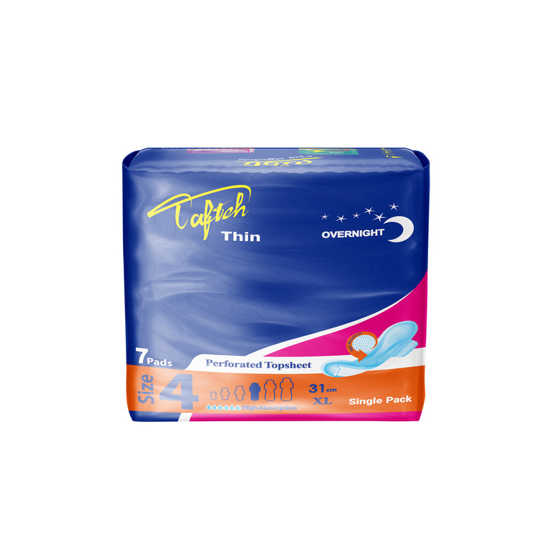 نوار بهداشتی تافته مدل Thin بسته 7 عددی