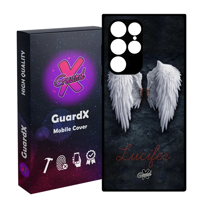 کاور گارد ایکس طرح Lucifer مدل Glass10379 مناسب برای گوشی موبایل سامسونگ Galaxy S23 Ultra