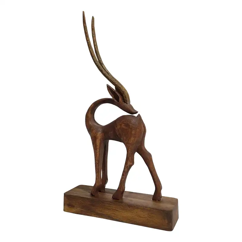 مجسمه چوبی طرح غزال مدل 4011