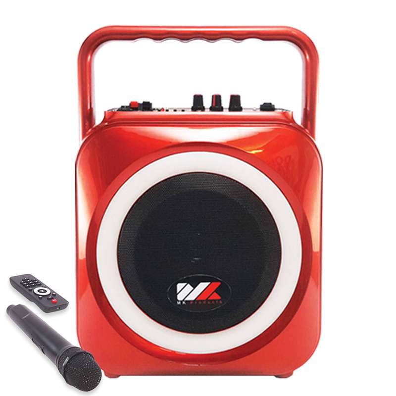 پخش کننده چندرسانه ای خانگی ام کی مدل MK-F105 به همراه میکروفن پخش کننده چندرسانه ای خانگی ام کی مدل MK-F105 به همراه میکروفن