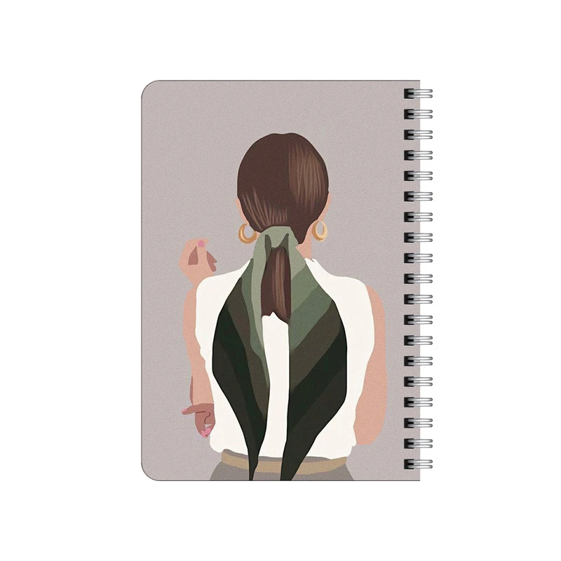 دفترچه یادداشت بامبیلیپ مدل چوبی طرح استایل دخترونه مینیمال کد 4289400