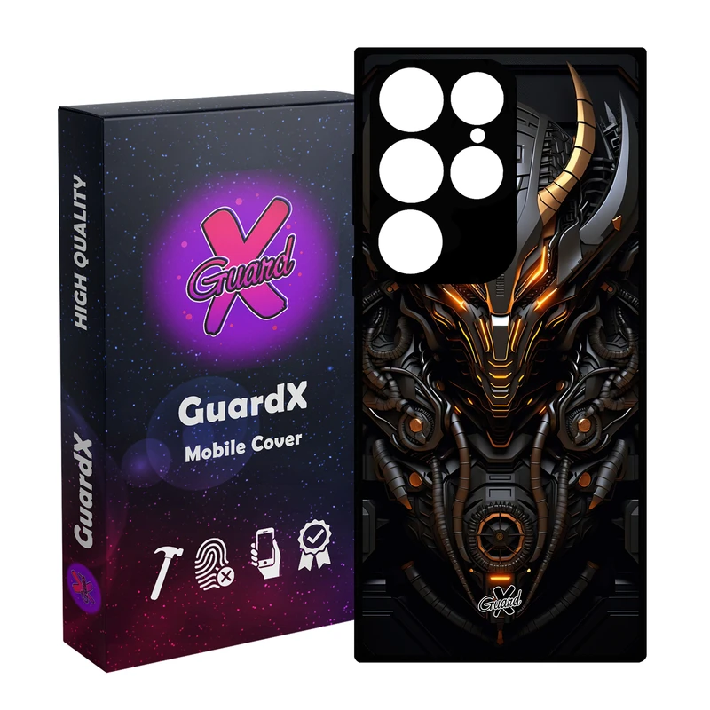 کاور گارد ایکس طرح جنگجو مدل Glass10615 مناسب برای گوشی موبایل سامسونگ Galaxy S24 Ultra