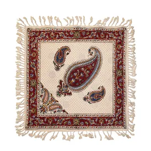 کوسن قلمکار زابلیان طرح 12-18سایز 40*40 سانتی متر