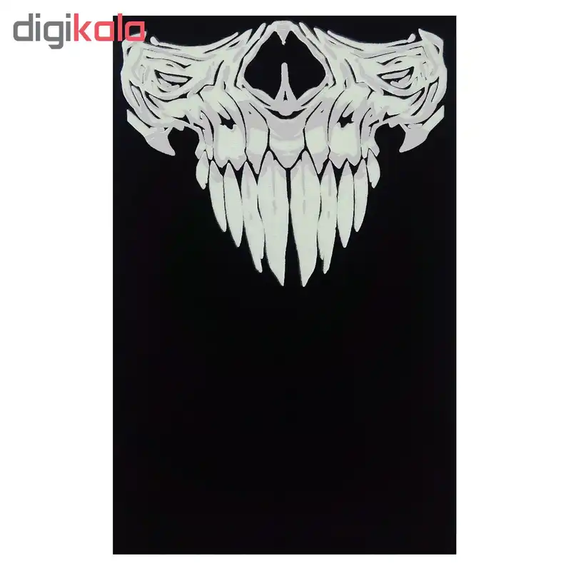 اسکارف شبرنگ صورت طرح اسکلت مدل ۷