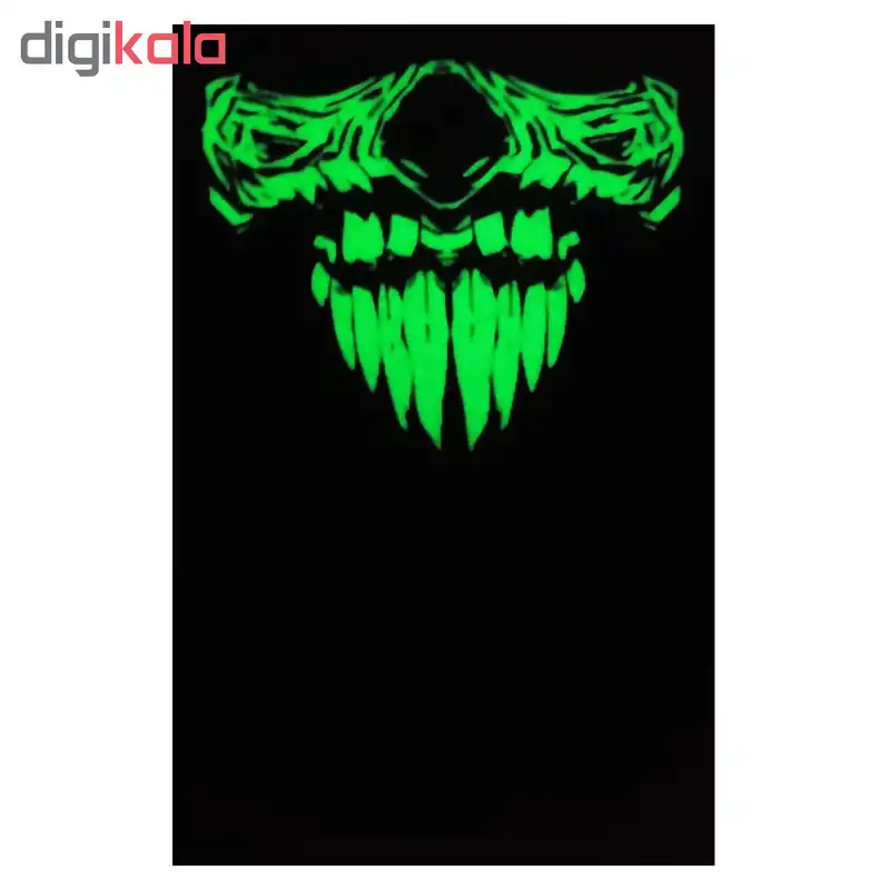 اسکارف شبرنگ صورت طرح اسکلت مدل ۷