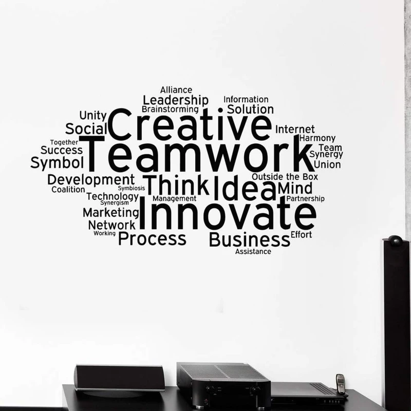 استیکر وی وین آرت طرح TeamWork کد S29