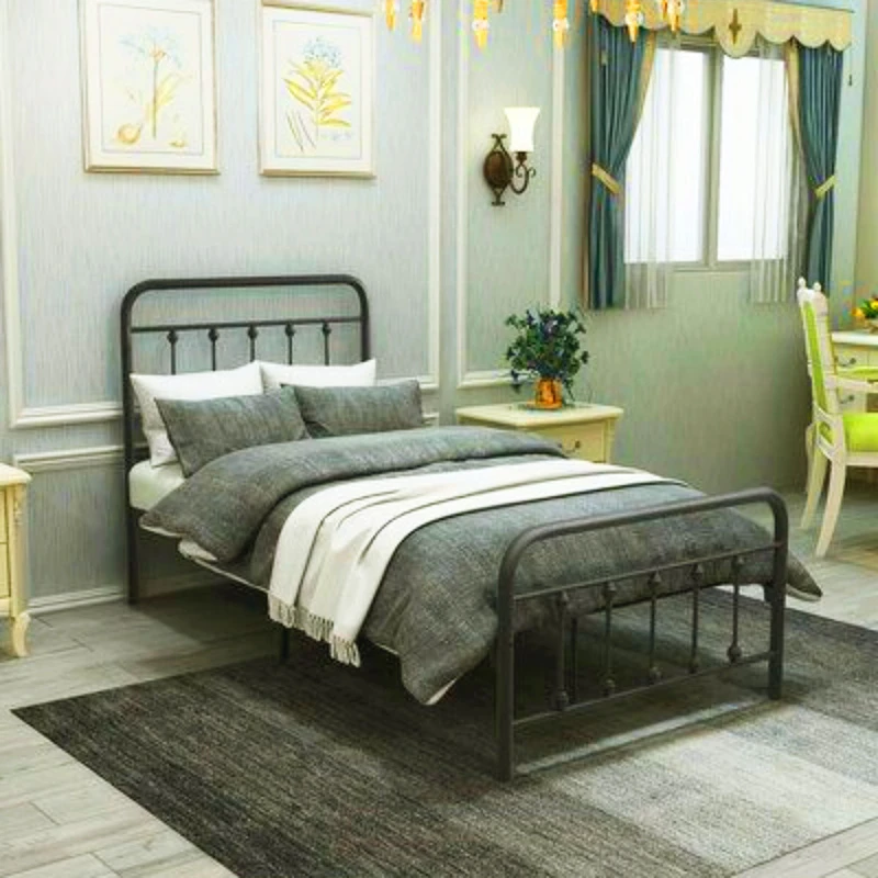 تخت خواب فلزی یک نفره مدل TF12 سایز 90*200 سانتی متر