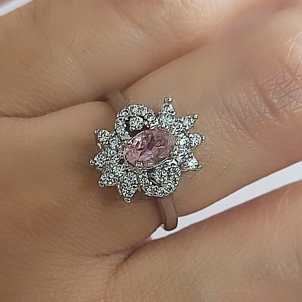 انگشتر نقره زنانه مدل جواهری