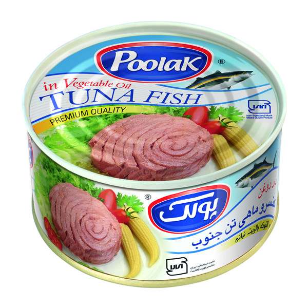 کنسرو ماهی تن در روغن گیاهی پولک - 180 گرم