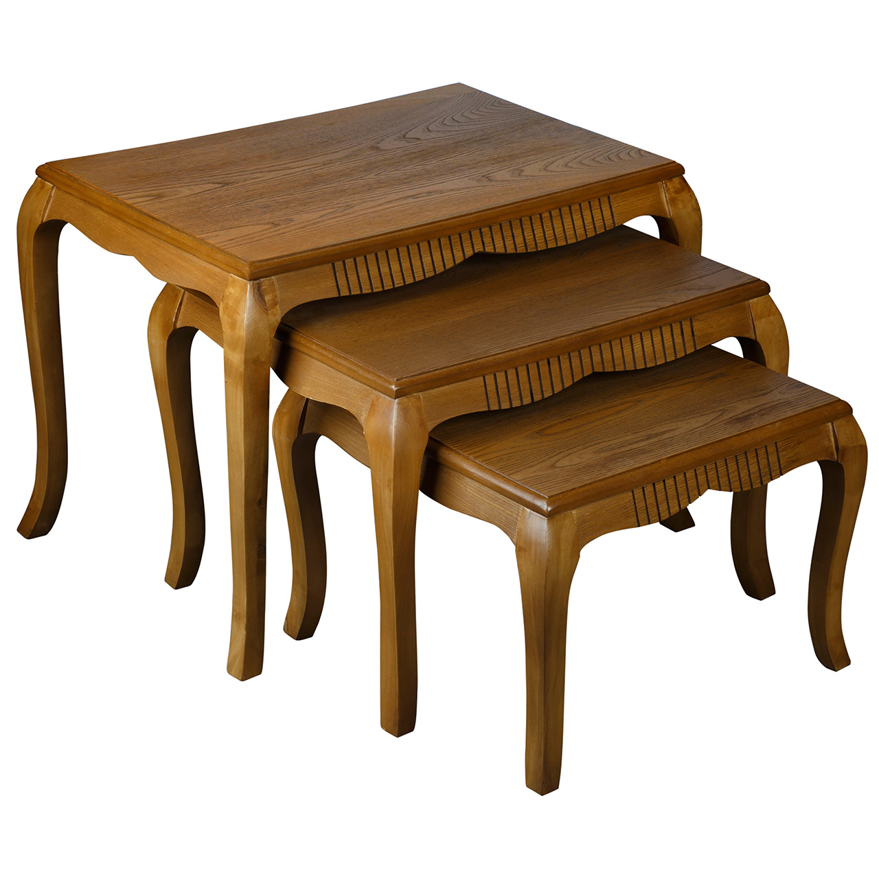 میز عسلی چشمه نور کد M-211/BR مجموعه 3 عددی