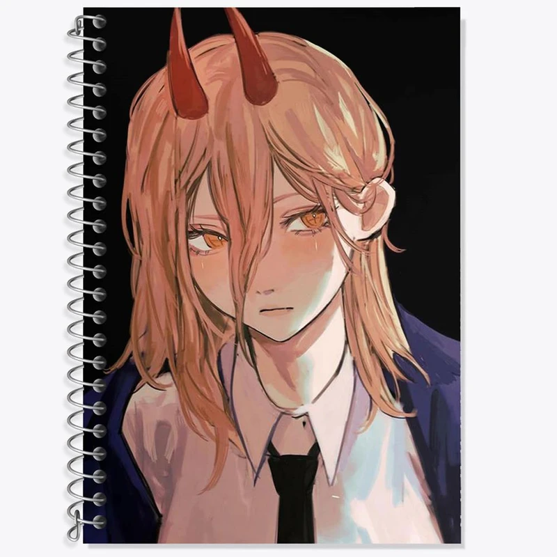 دفتر لغت 50 برگ خندالو مدل پاور انیمه مرد اره ای Chainsaw Man کد 17932