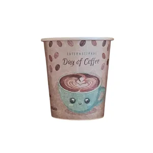 لیوان یکبار مصرف مدل 90cc طرح Day of Coffee بسته 40 عددی