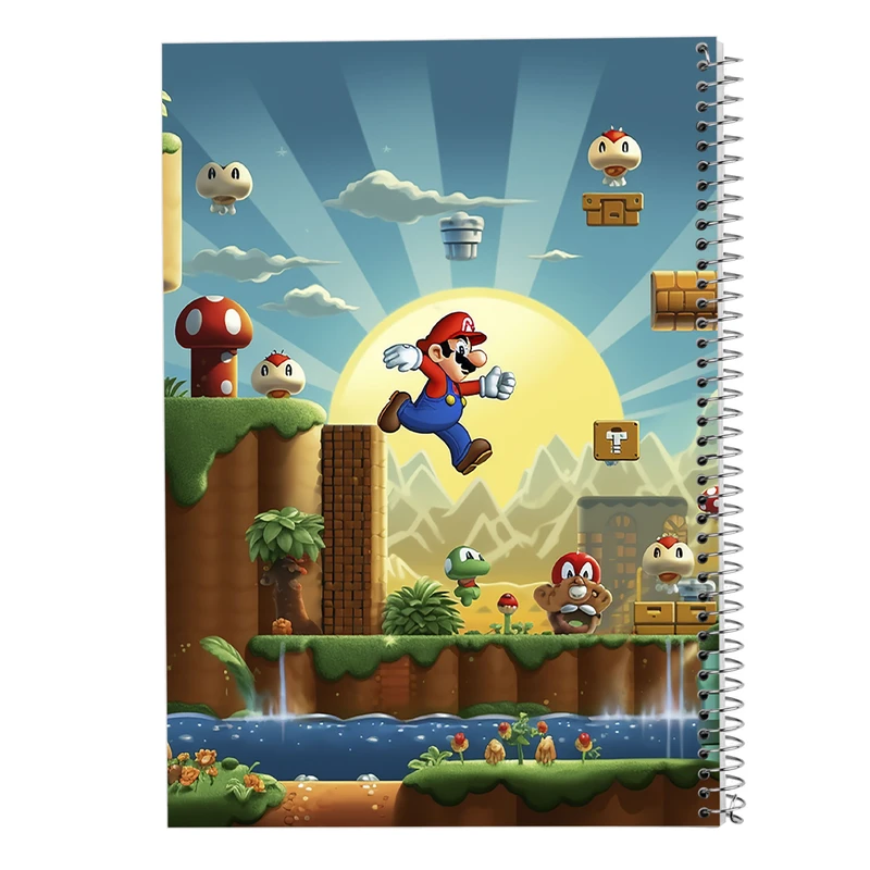 دفتر مشق 100 برگ مدوپد مدل سوپرماریو super mario کد DF2941
