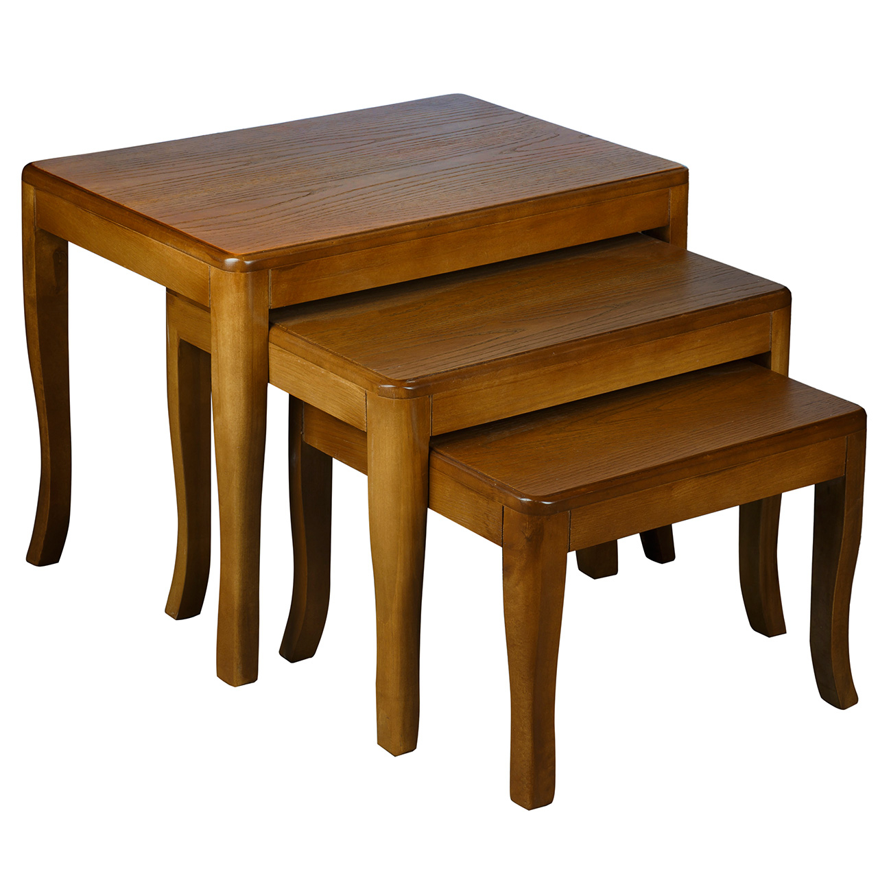 میز عسلی چشمه نور کد M-212/BR مجموعه 3 عددی