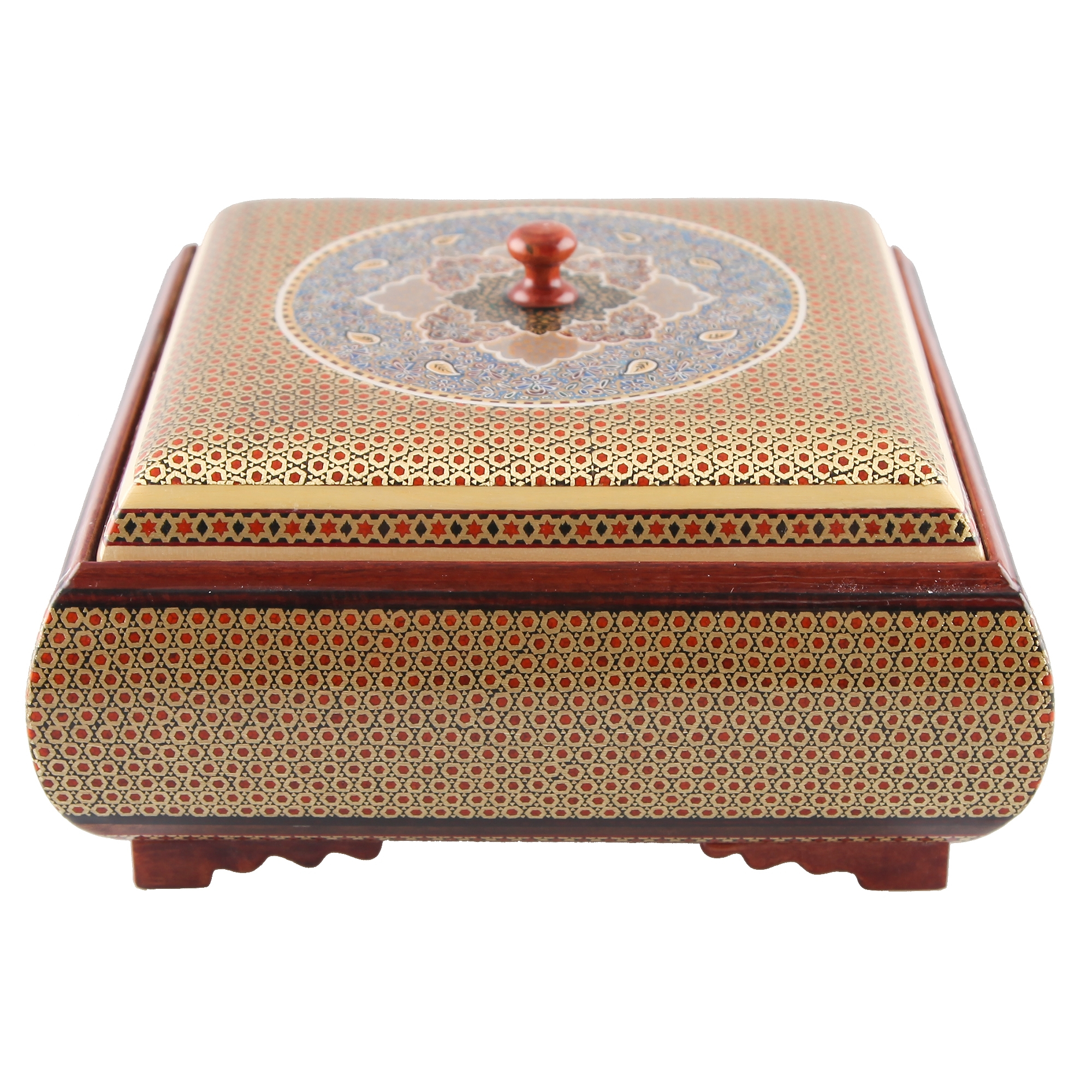 شکلات خوری خاتم کاری گالری مثالین طرح اسلیمی کد 141230