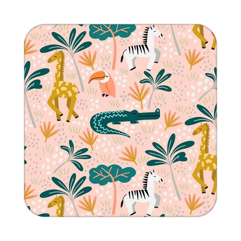 زیر لیوانی کاکتی طرح حیوانات رنگی مدل mp26245