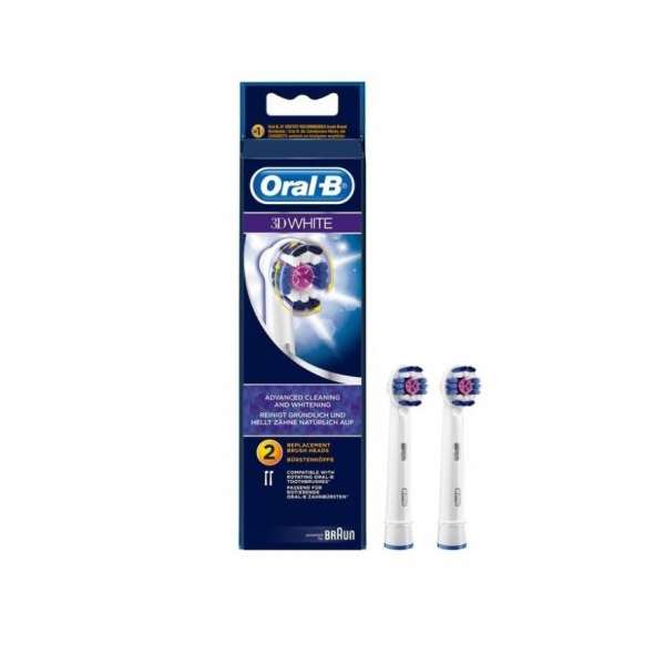 سری یدک مسواک برقی اورال-بی مدل Brush Heads 3D White بسته 2 عددی سری یدک مسواک برقی اورال-بی مدل Brush Heads 3D White بسته 2 عددی