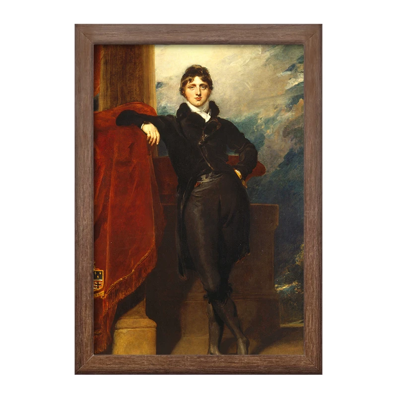 تابلو خندالو طرح نقاشی لرد گرانویل لوسون اثر سر توماس لارنس کد F12358