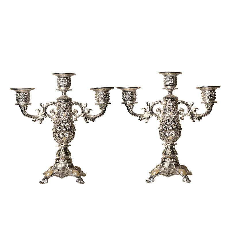 شمعدان مدل لوکس الیزه بسته دوعددی