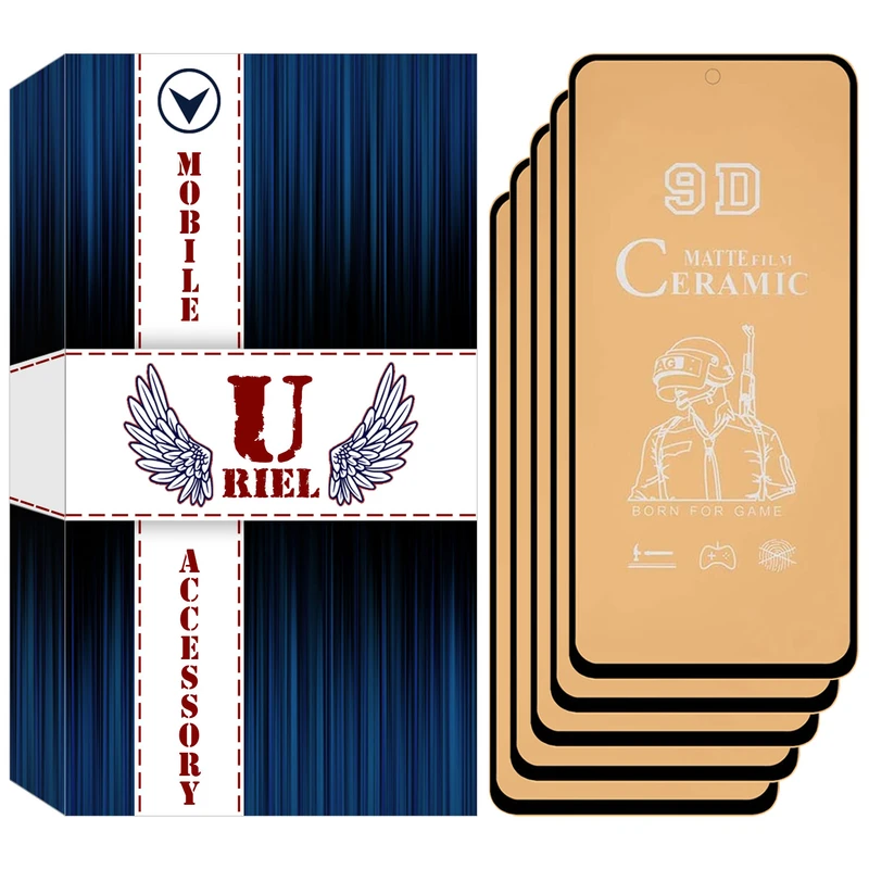 محافظ صفحه نمایش سرامیکی مات یوریل مدل UCM-K مناسب برای گوشی موبایل شیائومی 12T بسته پنج عددی