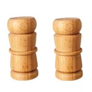 نمکدان مدل چوبی دوزدان مجموعه دو عددی