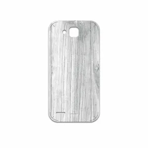 MAHOOT White Wood Cover Sticker for Honor 3X G750