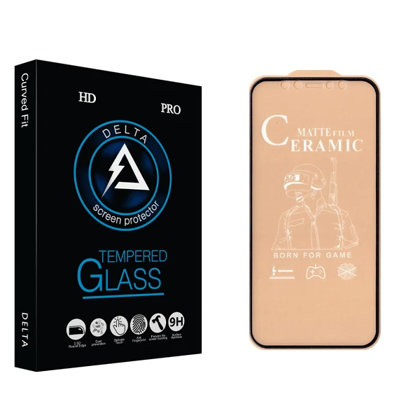 محافظ صفحه نمایش مات دلتا مدل HD مناسب برای گوشی موبایل اپل iPhone 11 Pro