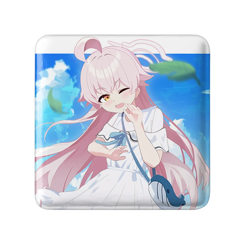 پیکسل خندالو طرح بازی آرشیو آبی (Blue Archive) مدل مربعی کد 34321