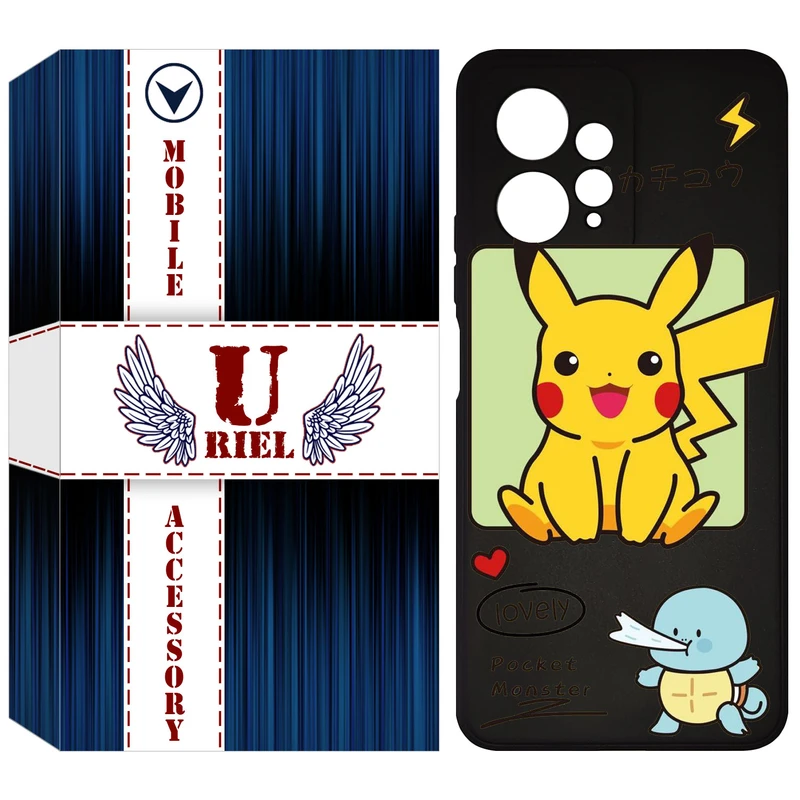 کاور یوریل مدل KSH کد 28 طرح پوکمون مناسب برای گوشی موبایل شیائومی Redmi Note 12 4G