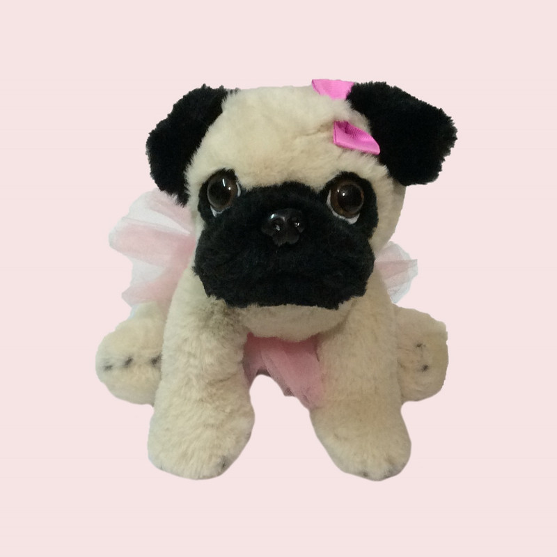 عروسک طرح سگ پاگ مدل Balearian Pug کد SZ9/620 طول 24 سانتیمتر عروسک طرح سگ پاگ مدل Balearian Pug کد SZ9/620 طول 24 سانتیمتر