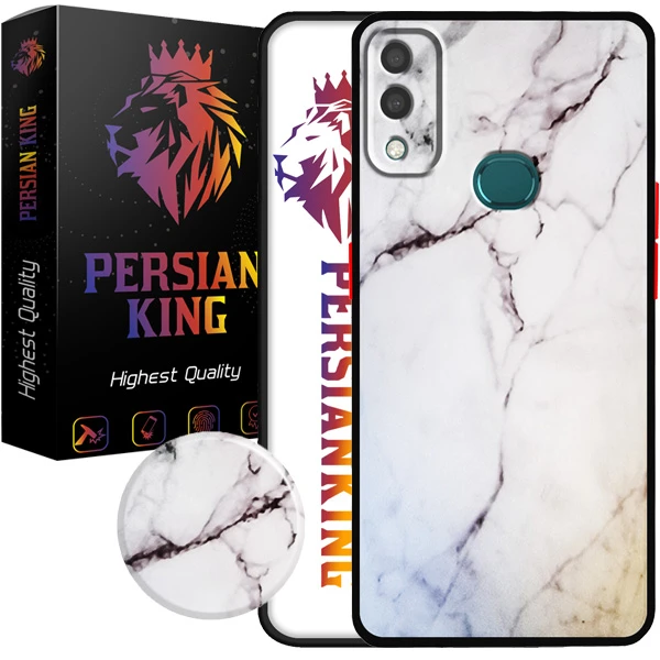 کاور پرشین کینگ مدل W Granit 22 مناسب برای گوشی موبایل سامسونگ Galaxy A10S به همراه پایه نگهدارنده