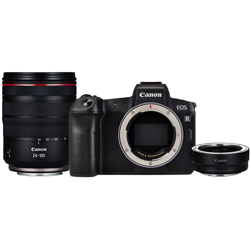 دوربین دیجیتال بدون آینه کانن مدل EOS R به همراه لنز RF 24-105mm و Mount Adapter EF-EOS R
