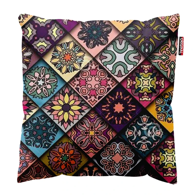 کوسن پاد آفرین مدل سنتی گل کد k87 سایز 30×30 سانتی‌متر