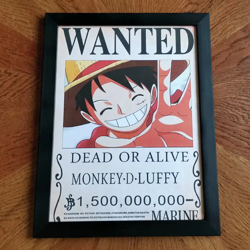 تابلو مدل انیمه وان پیس طرح لوفی