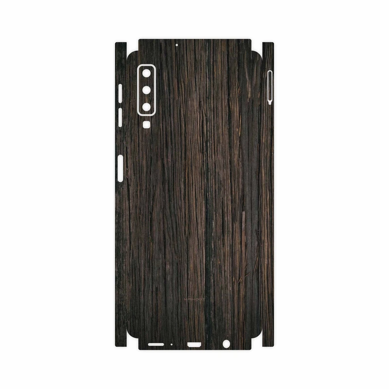 برچسب پوششی ماهوت مدل Burned Wood-FullSkin مناسب برای گوشی موبایل سامسونگ Galaxy A7 2018