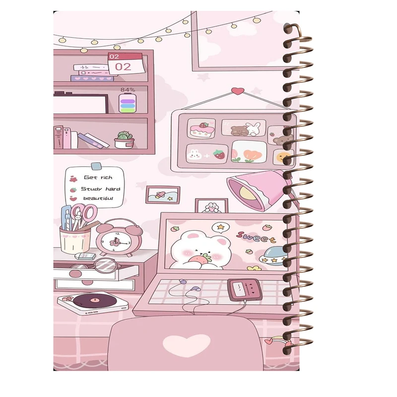 دفتر زبان 60 برگ طرح دخترانه کد L123