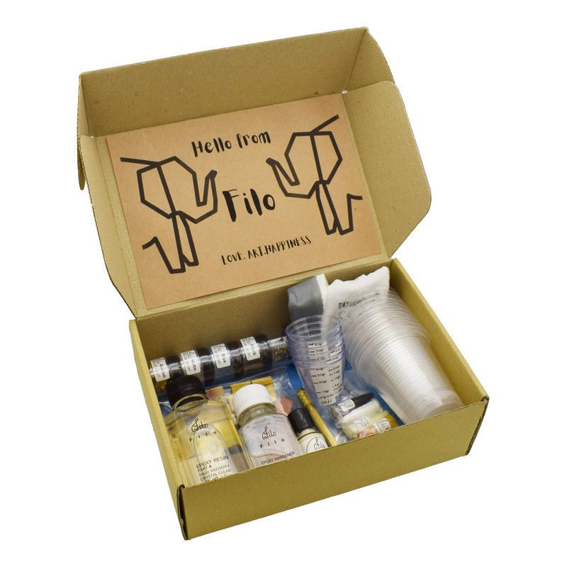 بسته کار با رزین اپوکسی فیلو باکس مدل professional kit مجموعه ۴۰ عددی