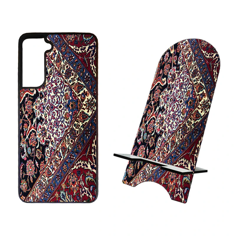 کاور گالری وبفر طرح فرش مناسب برای گوشی موبایل سامسونگ galaxy s22 plus به همراه استند