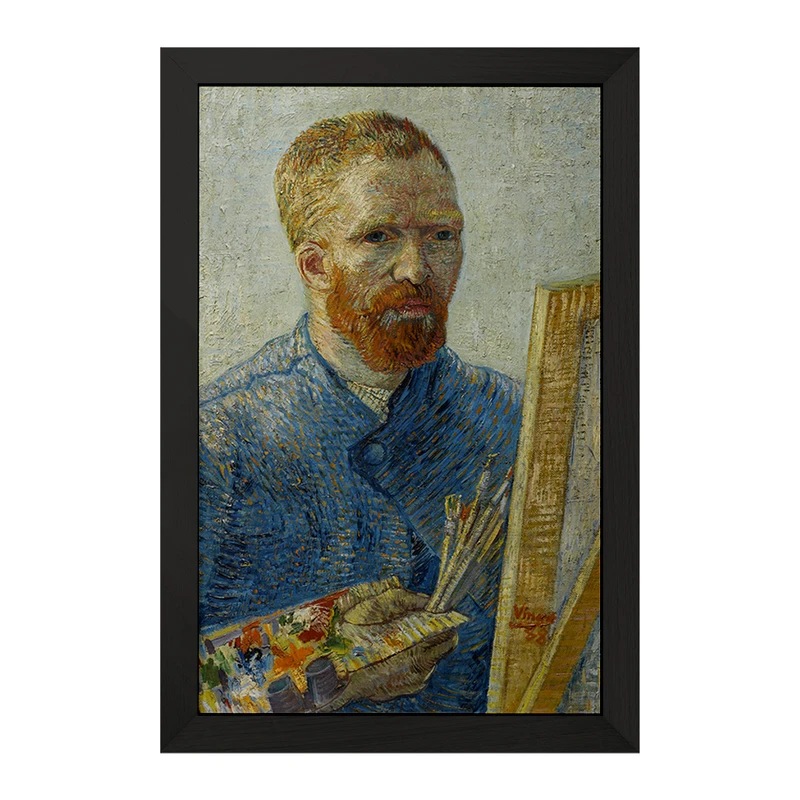 تابلو خندالو مدل سلف پرتره ونسان ونگوگ (Van Gogh) کد 36809