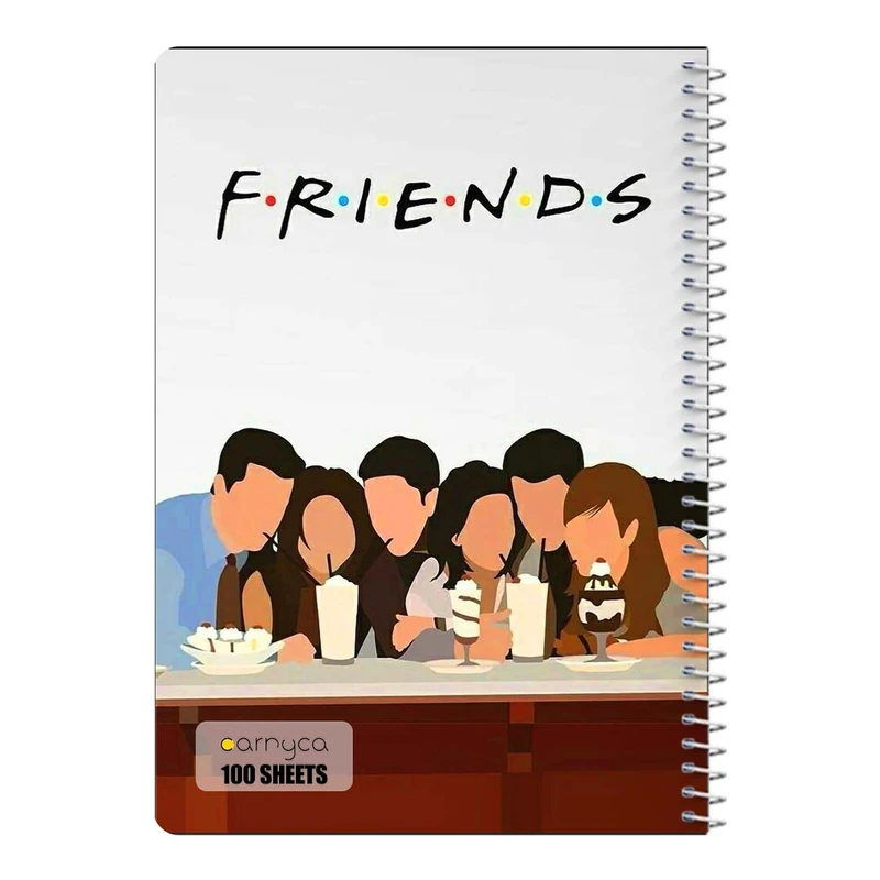 دفتر شطرنجی 100 برگ سیمی کارنیکا طرح فرندز Friends کد 96866