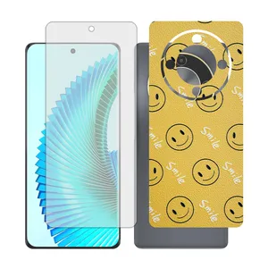 Glass together model transparent screen protector suitable for Honor X9b mobile phone with back cover sticker