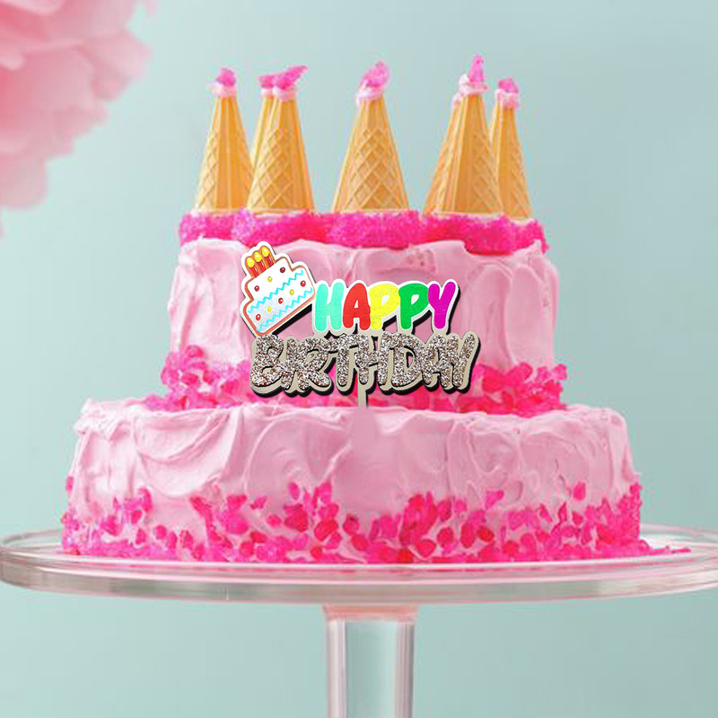 تاپر کیک مدل happy birthday کد mm23