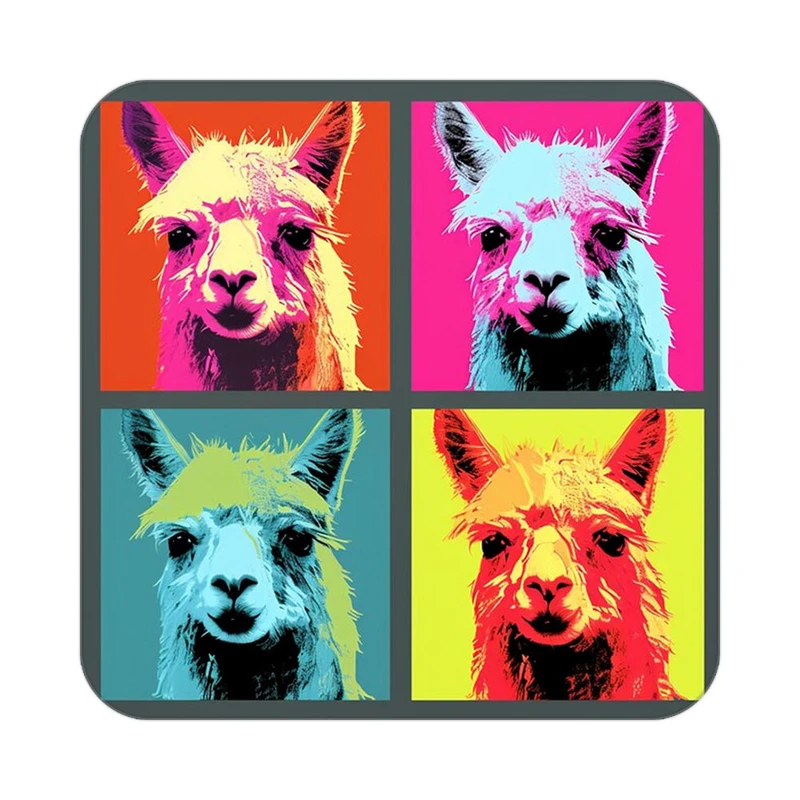 زیر لیوانی کاکتی طرح حیوانات رنگی مدل mp26248