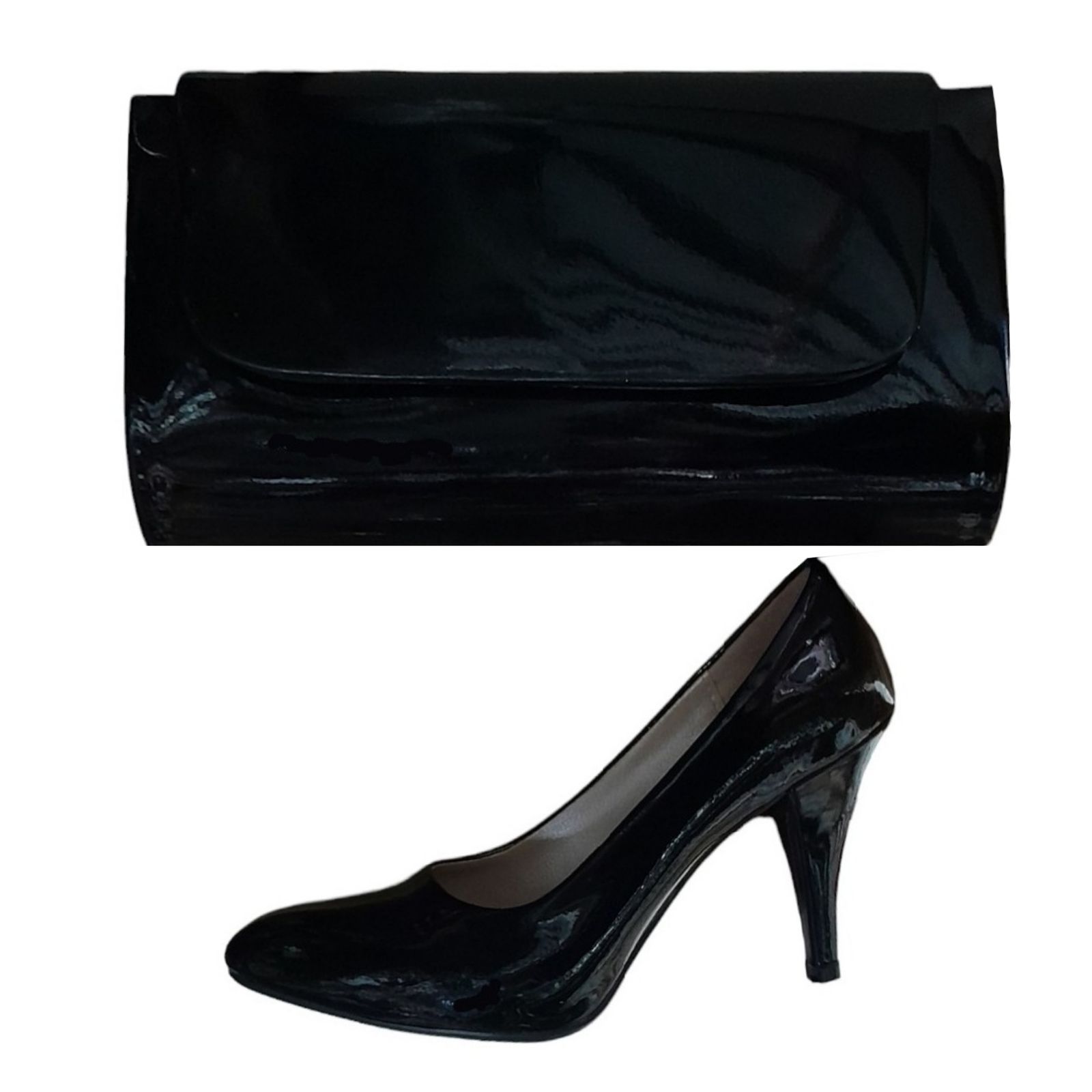 ست کیف و کفش زنانه مدل لودشکا ورنی 7cm -  - 1