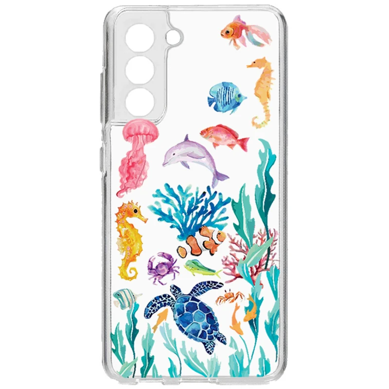 کاور طرح Ocean مناسب برای گوشی موبایل سامسونگ Galaxy S21 FE  