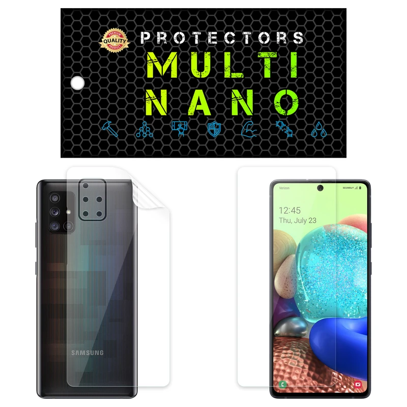 محافظ صفحه نمایش مولتی نانو مدل X-SFT مناسب برای گوشی موبایل سامسونگ Galaxy A71 5G UW به همراه محافظ پشت گوشی